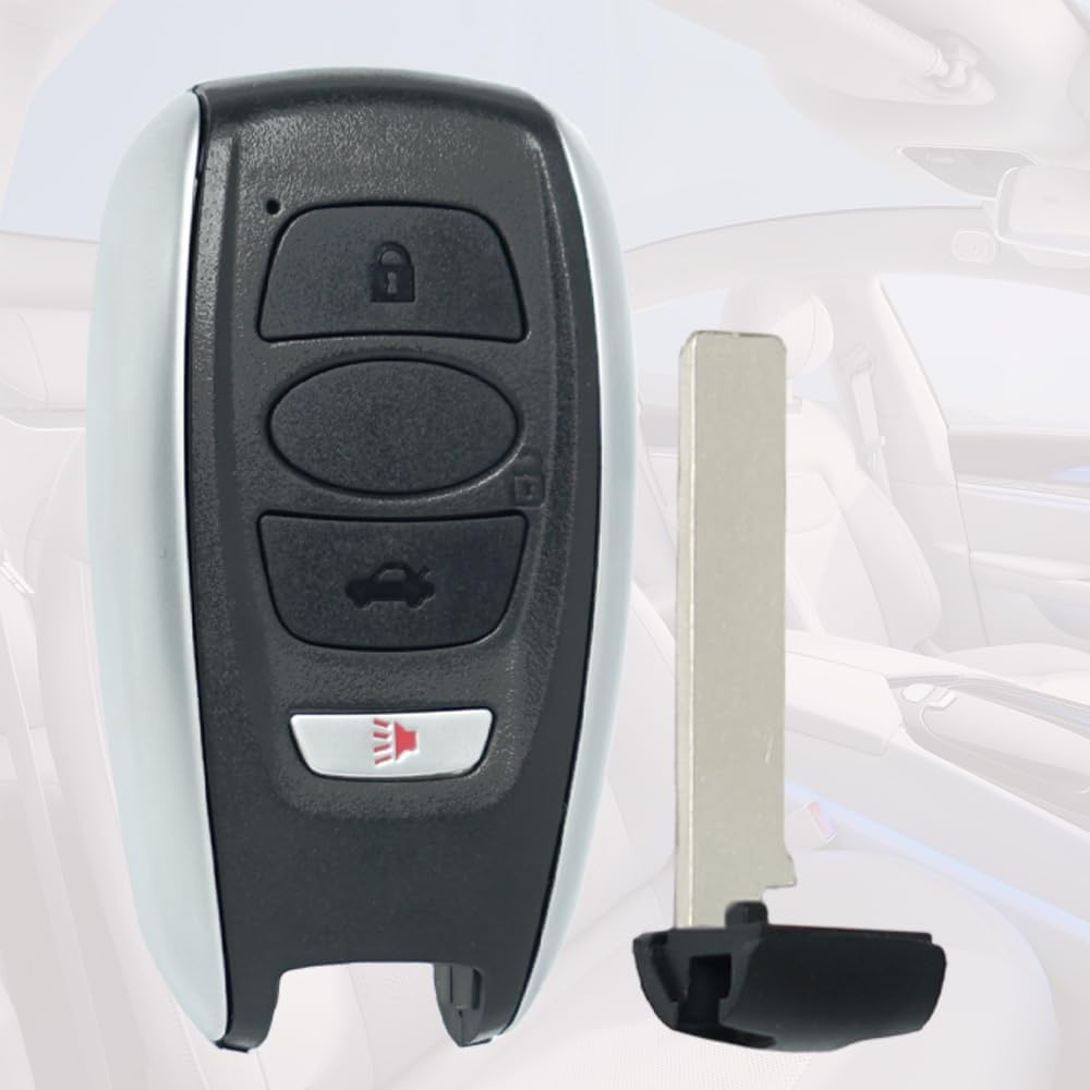 Key Fob Shell Case Replacement Fits for Subaru Legacy Outback Impreza Ascent Forester BRZ WRX STI XV Crosstrek 2014- Keyless Entry Remote Control 4