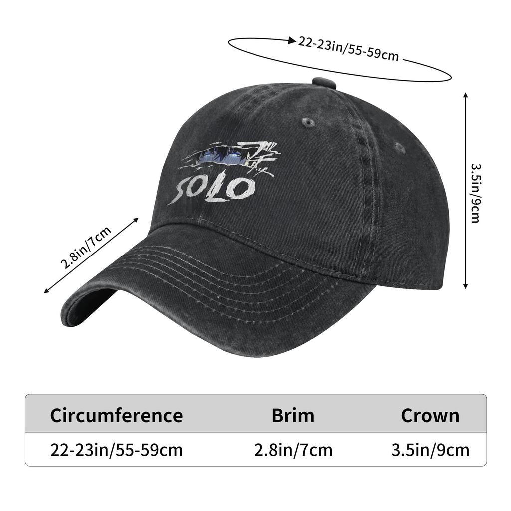 Anime Solo Leveling Cartoon Men Women Baseball Caps  Distressed Washed Hats Cap Fashion Outdoor Summer Gift Sun Cap