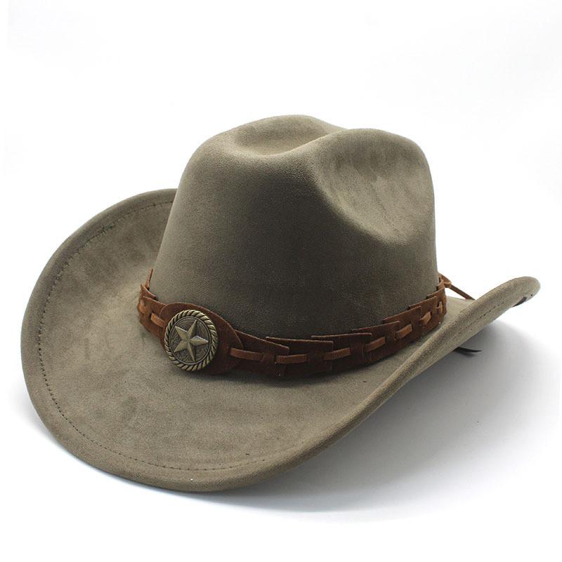 Knot Pattern Wool Felt Hat With Wide Brim For Men And Vintage Style