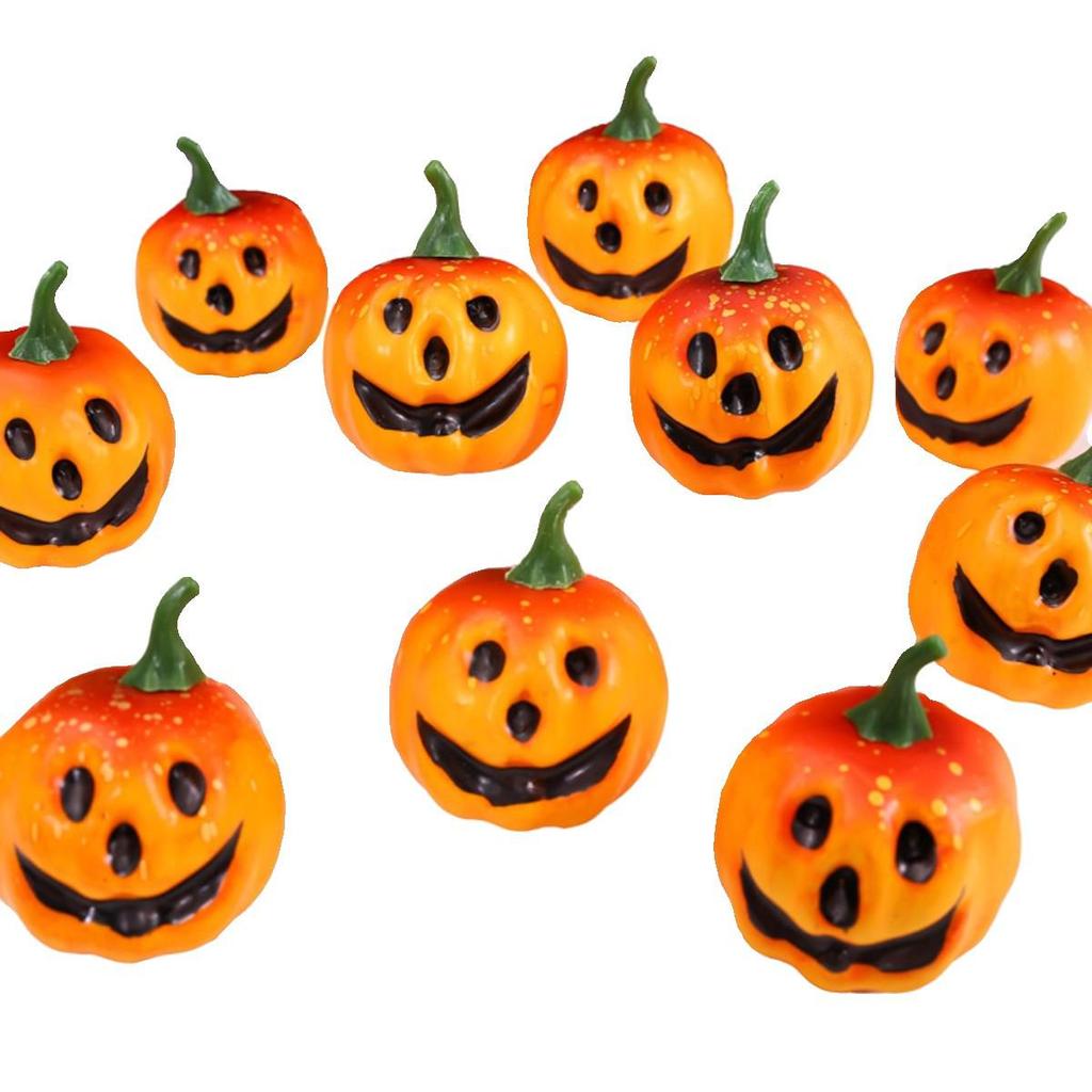 Handmade Halloween Ghost Face Pumpkin Bouquet Floral Art DIY Accessories