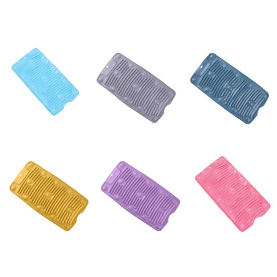 Laundry Board Foldable Non-slip Suction Silicone Portable Folding Dirty Clothes Washing Board Daily Use