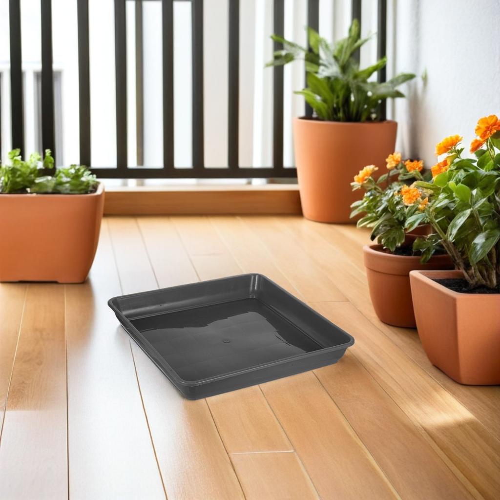 3pcs Pot Trays 40cm Large Heavy Duty Thickened Plastic Potted Plants Base Water Disc For Indoor Outdoor Flower Drip Trays