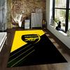 "Arsenal Logo Carpet, Yellow and Black Design for Living Room Decor" Suitable for use as an anti-slip for living room bedroom sofas