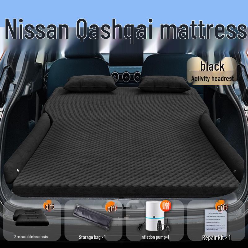 Vhodné pro 25 Nissan Qashqai: Nafukovací matrace do auta a spací podložky do kufru.