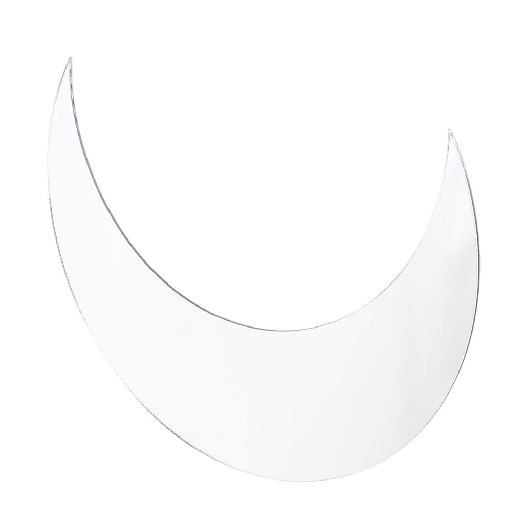 Moon Shape Mirror Wall Sticker Acrylic Decorative Background Decal for   Corridor