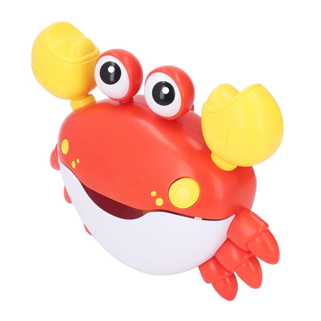 Dancing Crab Bubble Machine Music Electronic Crab Bubble Blower for Children Kids Washroom Red
