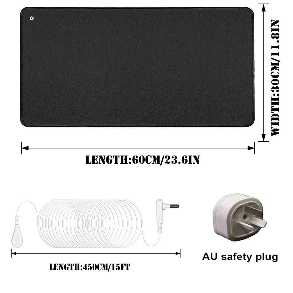 Grounding Mat Foot Pad Grounded Mats 11.8x23.6 Inch Grounding Therapy Mat for Desk Laptop with Cord