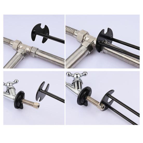 Multifunctional Sink Wrench 360-Degree Rotation Faucet Installation Under Sink Repair Kitchen Bathroom Wrench Plumbing Tool