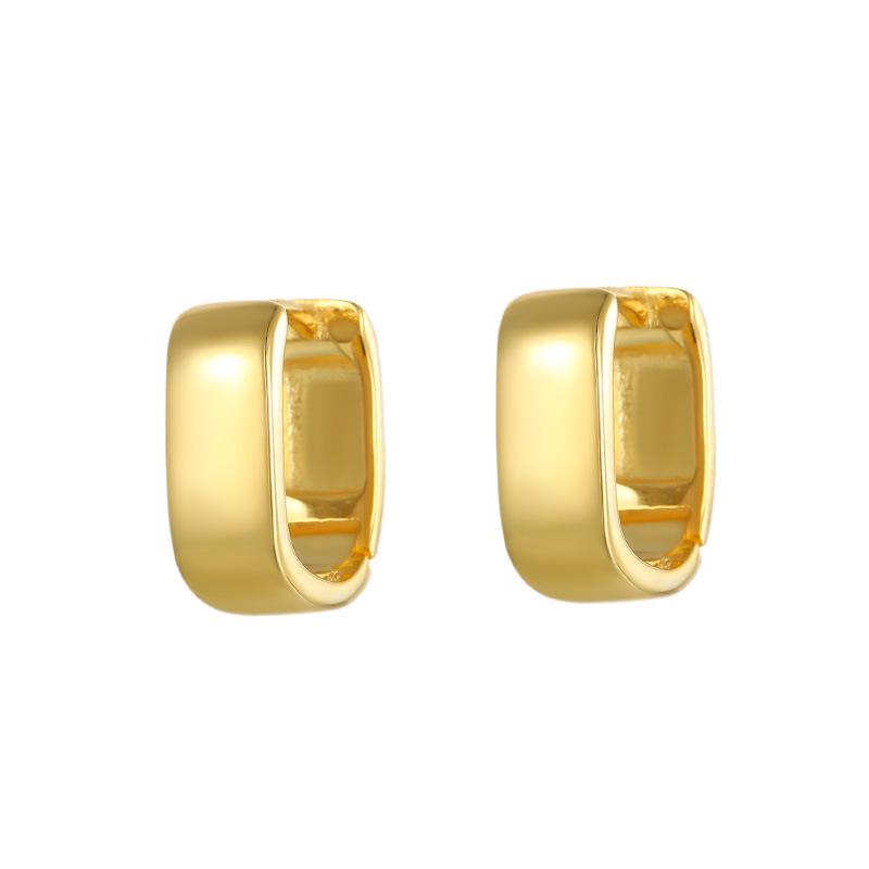 Cercei Manșetă Pătrată pentru Ureche din Argint Sterling 925 - Design Geometric Minimalist pentru Femei