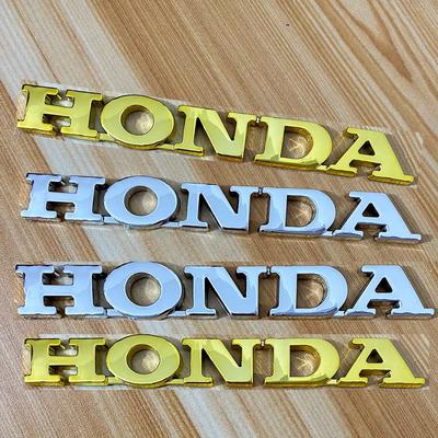 Suitable for Motorcycle Modification, Electroplating Plastic Car Logo Sticker Car Tail Letter Label Motorcycle Sticker
