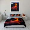 Lava flowing on rocks. Bedding sets Duvet cover sets Duvet covers Pillowcases(1*Duvet Cover 2*Pillowcases without duvet insert)
