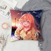 T-The Quintessential Quintuplets Double-Sided Printed Square Pillow Cover Decorative Cushion Cover For Sofa Bedroom Bedside