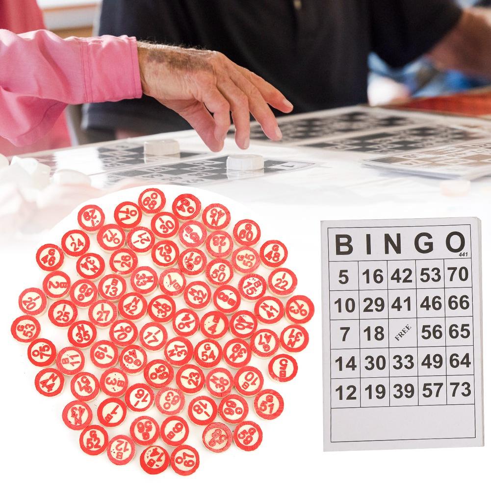 Number Chess Toy Wooden Desktop Family Number Chess Game with Card