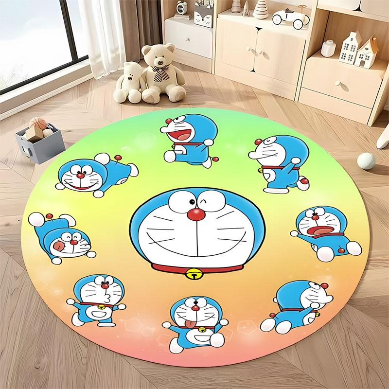 17 Styles HD Doraemon Print Round Carpet Bedroom LivingRoom Mat Sofa Home Children's Room Decor Rug Free Shipping Holiday Gift
