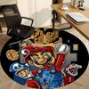1pc Mario Adventure Office Round Area Rug, Indoor Mat Suitable For Office, Bedroom Living Room Home Decor, Room Deco,  Offic a0926220