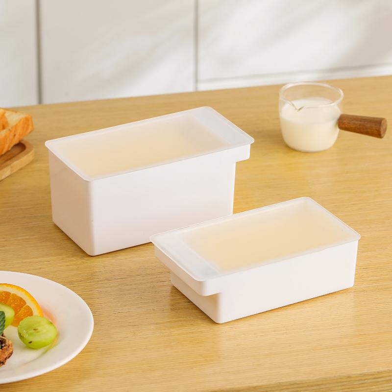 1Pc Butter Dish with Cover Butter Fresh-keeping Box with Cutter Slicer Countertop Butter Box for Home Cheese Storage Box 1