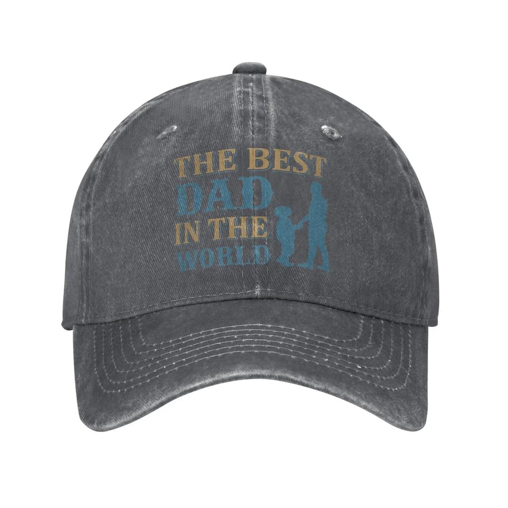 THE BEST DAD IN THE WORLD FATHERS DAY Sun Baseball Cap  Women Men Design Trucker  Summer Sports Hot Sale Baseball Caps