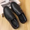 New Top Layer Sheepskin Men's Casual Single Shoes Soft Leather Men's Shoes Lazy Slippers