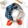 Silk Square Scarf Women 53x53cm Lightweight Pure Mulberry Neck Classic British Style Accessory