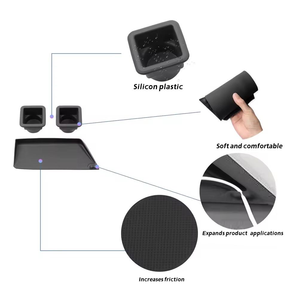 for Suzuki SOLIO/SOLIO BANDIT 2025-2025 Water Cup Holder Anti-Slip Pad Instrument Panel Storage Tray Car Interior Accessories