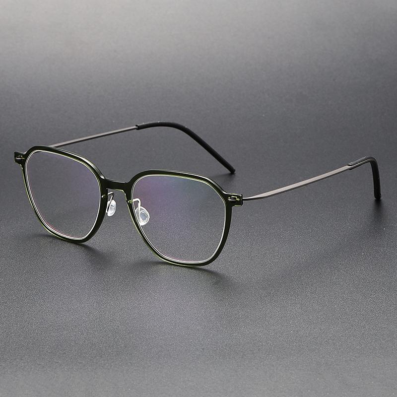 Denmark Design Polygon Glasses Frame Men Women Fashion Ultralight Myopia Eyeglasses 6627 Prescription Optic Spectacles Eyewear
