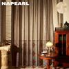 1 STK NAPEARL fransk forgylt tyllgardin Drømmende high-end gardin lys luksus stue garn soverom Balkong gjennomsiktig gardin