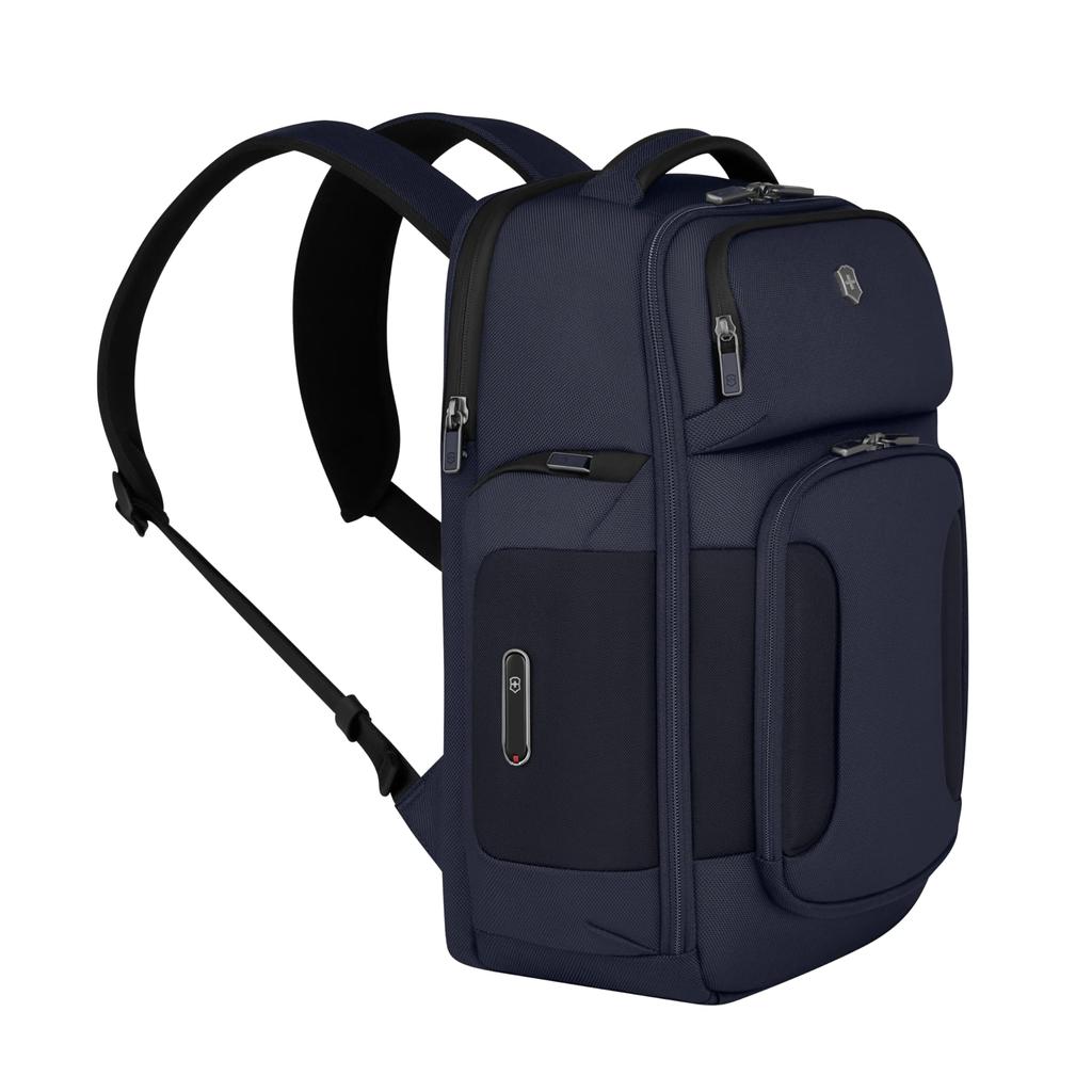 Victorinox Werks Traveler Deluxe Backpack with Laptop and Tablet 24L Antibacterial Business Perfect for Business and Navy Blue 7.0 15.6-inch 11-inch