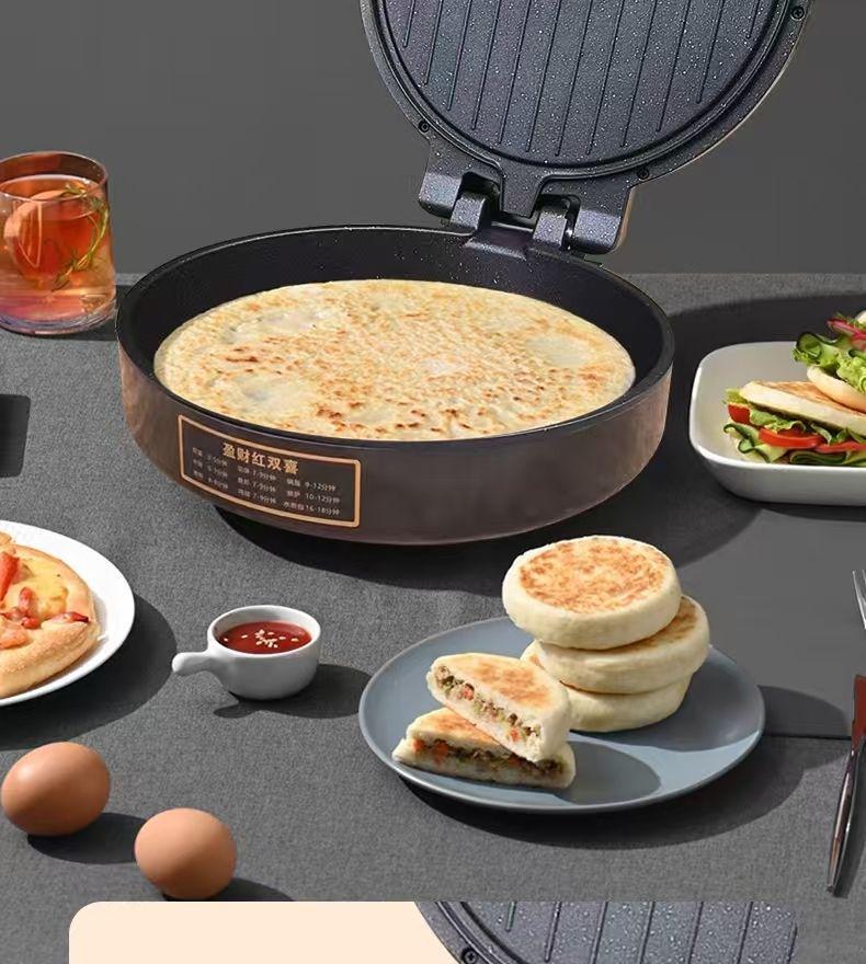Double-Sided Non-Stick Electric Griddle & Pancake Maker for Grilling and Frying