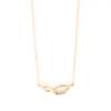Estelle Official Women's Necklace, 10K Yellow Gold with White Topaz, 0351-1418-0041-0000