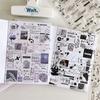 30pcs Korean Style Cute Cut Film Sticker Book Kawaii Scrapbooking Journal Decorative Sticker DIY Handbook School Supplies