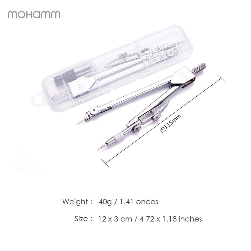 Deli Kompas ze Stali Nierdzewnej Narzędzia Matematyczne Geometryczne do Kół Artykuły Szkolne dla Ucznia Artykuły Papiernicze W zestawie Pudełko