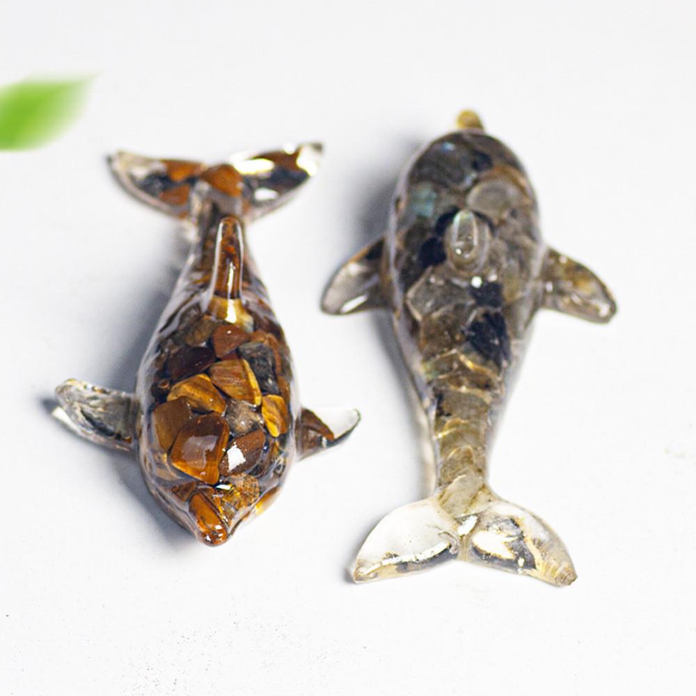 Deep Sea Fish Resin Ornament Water Crystal Decor Gift For Sea Enthusiasts