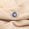 Tanzanite Gemstone 925 Sterling Silver Handmade Jewelry Engagement Ring For Her RR-48-12