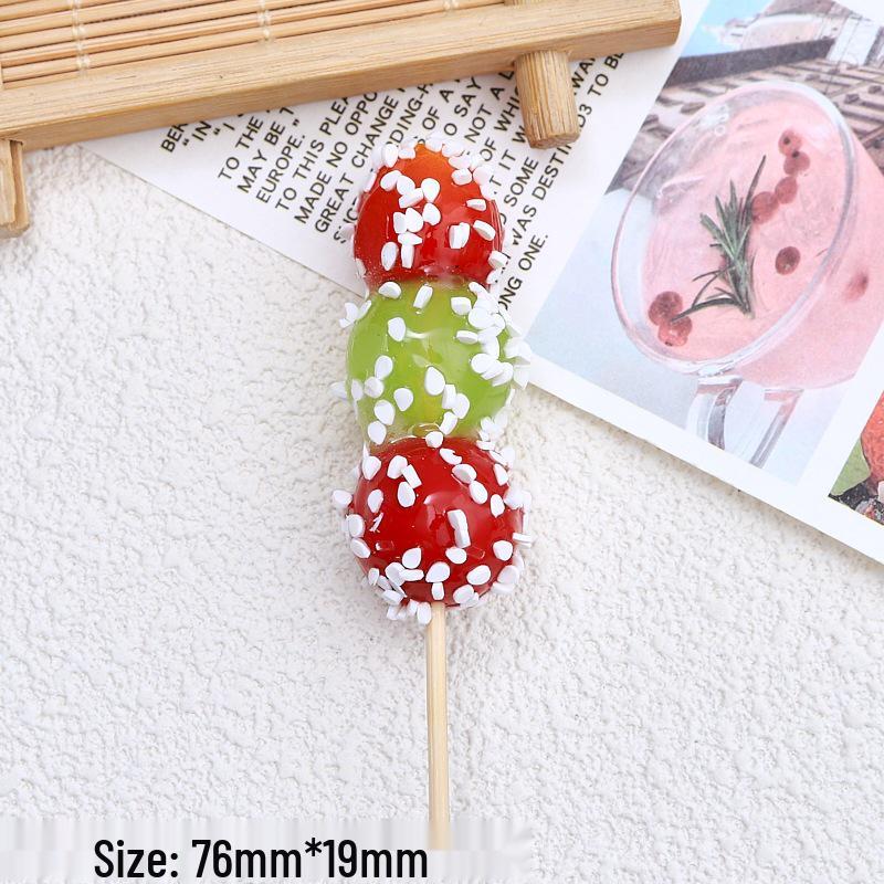Edible Toy Cream Glue for DIY Tanghulu Ornament with Frying Pan - Dollhouse Kitchen Display Accessory
