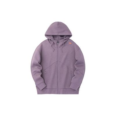Anta Basketball Series Letter Zipper Hoodie Men Hoodies Dust-Purple 152331734-3
