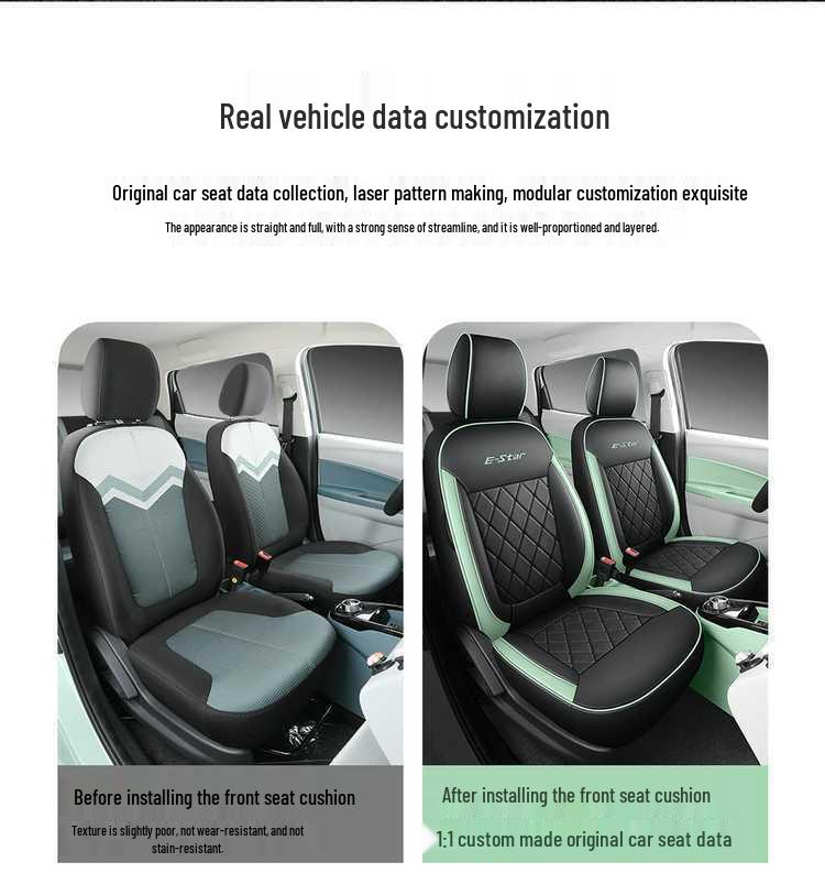 Benbenestar National Edition Full Coverage Colorful Car Seat Cushions and Covers