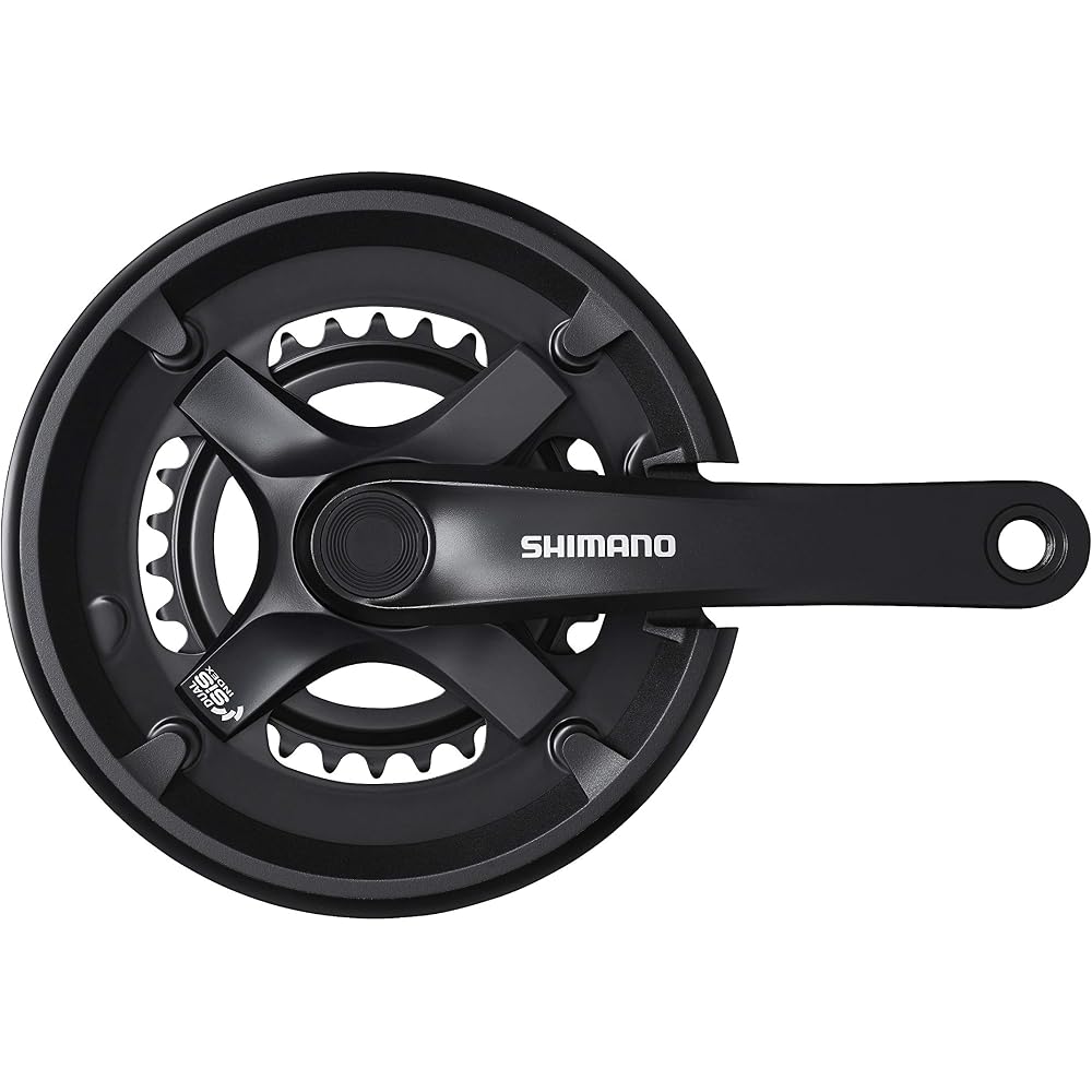 Shimano Tourney FC-TY501-2 Front Chainwheel 46x30T 170mm with Chain Guard for MTB