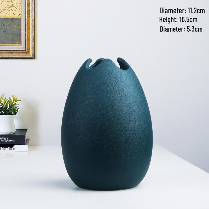 

European Ceramic Floor Vase for Dried Flowers - Creative Decorative Piece for Living Room, Office, and Home.