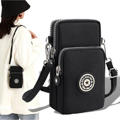 Taška cez rameno Nylon Women Taška na mobilný telefón Mini Female Messenger Peňaženka Dámska Peňaženka Malá CrossBody Taška Dámska Kabelka