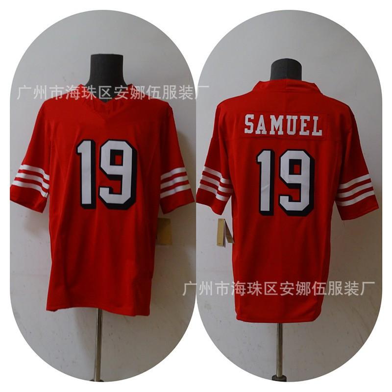 Mens Rugby Jersey T-Shirt With Team Embroidery San Francisco 49ers Vintage Style 23 97 19 85 Numbers