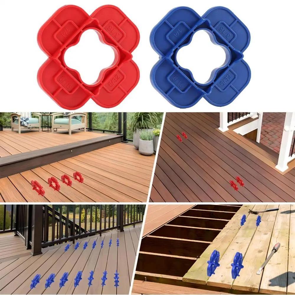 1/4/6Pcs Thickened 4-in-1 Multi-Size Deck Spacer Tool Decking Board Spacers Lawn Garage Garden