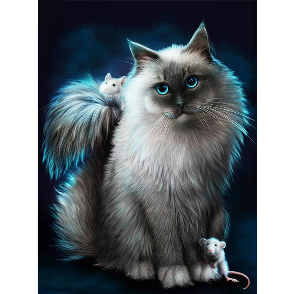 Pictură cu diamant 5D DIY, Animal, Crăciun, Mozaic cu diamant, Broderie cu diamante, Set complet, Seturi cu punct de cruce, Cadouri pentru decorarea casei