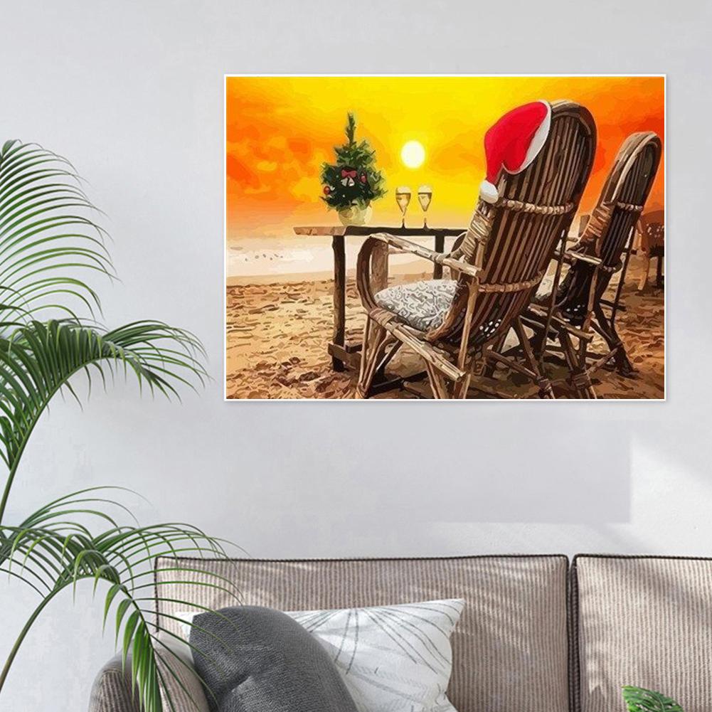 Buy DIY Oil Art Painting By Number Kit Landscape Hand Painted Craft