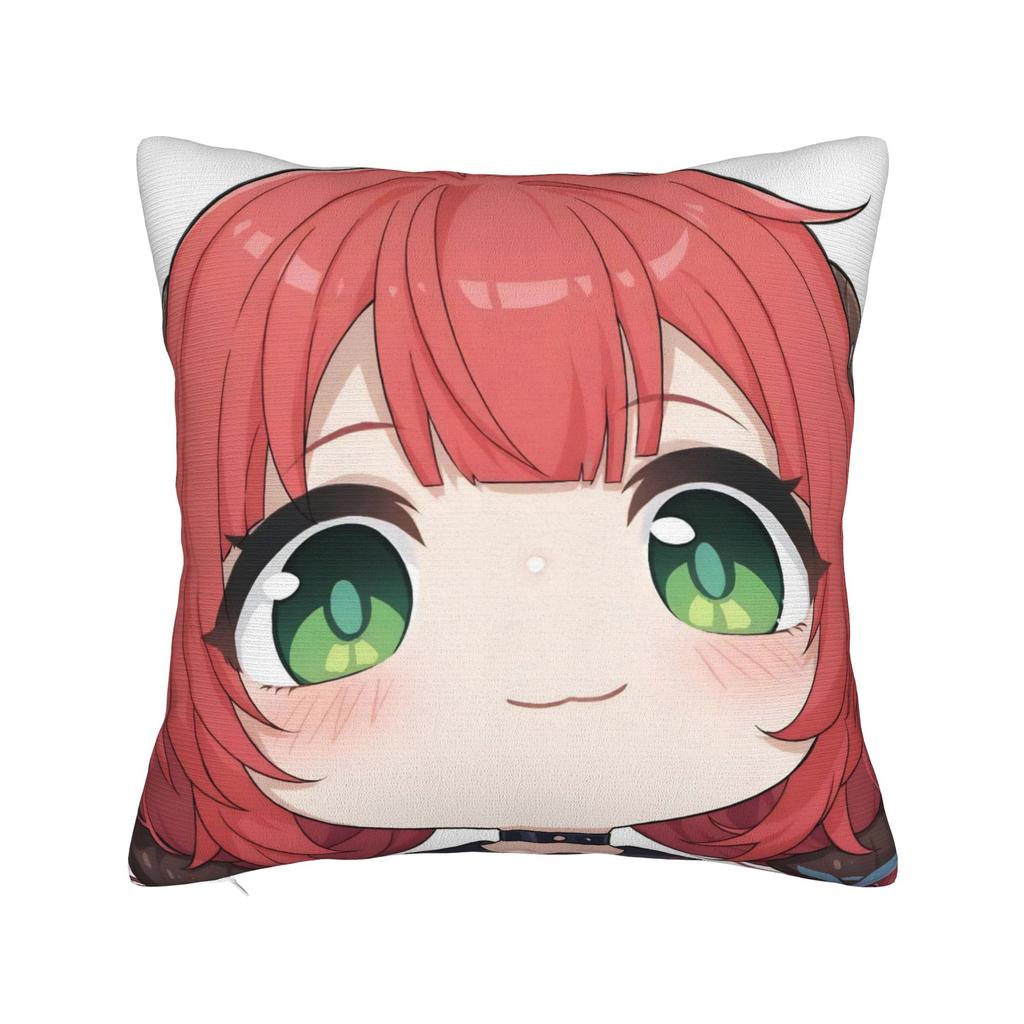 Zenless Zone Zero Ellen Joe Chibi Head Morcaworks Pillowcase Soft Polyester Cushion Cover Decoration Pillow Case Cover Car