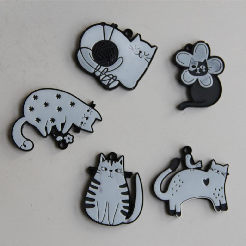 Creative Silicone Casting Molds Cats Shape Necklace Molds Suitable for Making Animal Necklace and Earrings Pendant