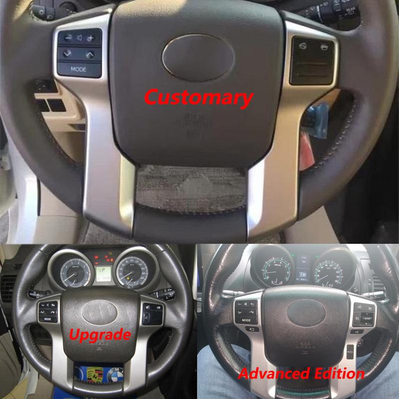 High Configuration Steering Wheel Button For Toyota Land Cruiser Prado GRJ150 KDJ150 Volume Telephone Control Switch With Cable