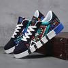 Men Shoes Spring 2026 Canvas Sneakers Casual Breathable Walking Flat Street Trend Sport Shoes Graffiti Non-slip Vulcanized Shoes