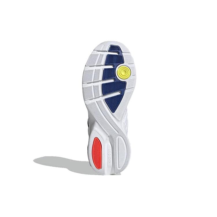 Adidas Neo Strutter Mesh, Textile Sports Slip Resistant Abrasion Resistant Low top Casual Shoes Men's White Blue Yellow EG8382