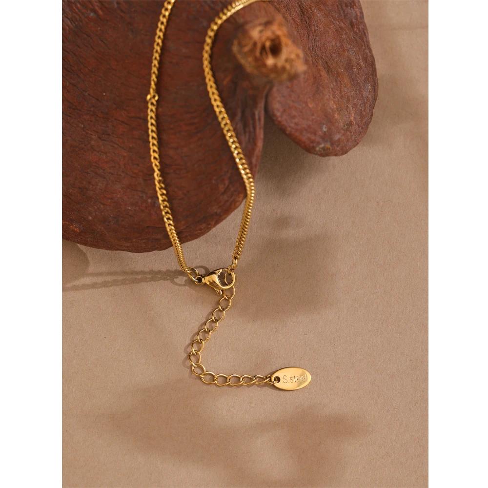 Exclusive Fashion Chic Cherry Chain Gold Color Necklace Gift 18k PVD Plated Waterproof Charm Exquisite Jewelry for Women