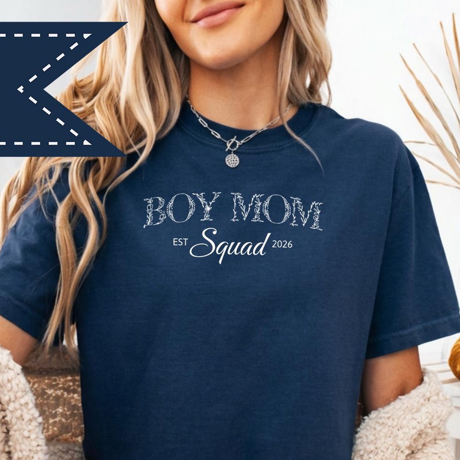 Boy Mom Squad TShirt, Comfort Colors® Relaxed Mom Tee, Mother s Day Gift, Boy Mom Appreciation, Custom Mom Tee 2XL